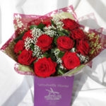 Red Rose Handtied